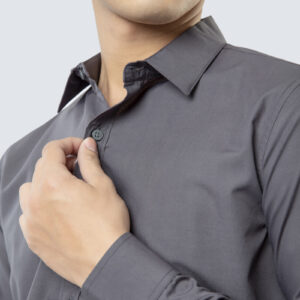 Áo Sơ Mi Đồng Phục Màu Ghi