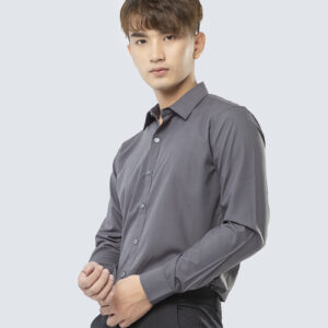 Áo Sơ Mi Đồng Phục Màu Ghi