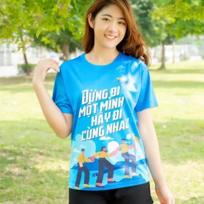 Áo Teambuilding In Logo & Slogan Nhóm