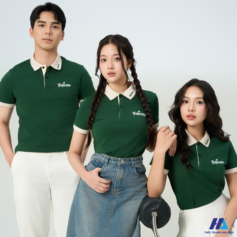 Áo Thun Đồng Phục Thêu Logo Thiết Kế Chuyên Nghiệp - Ảnh 2