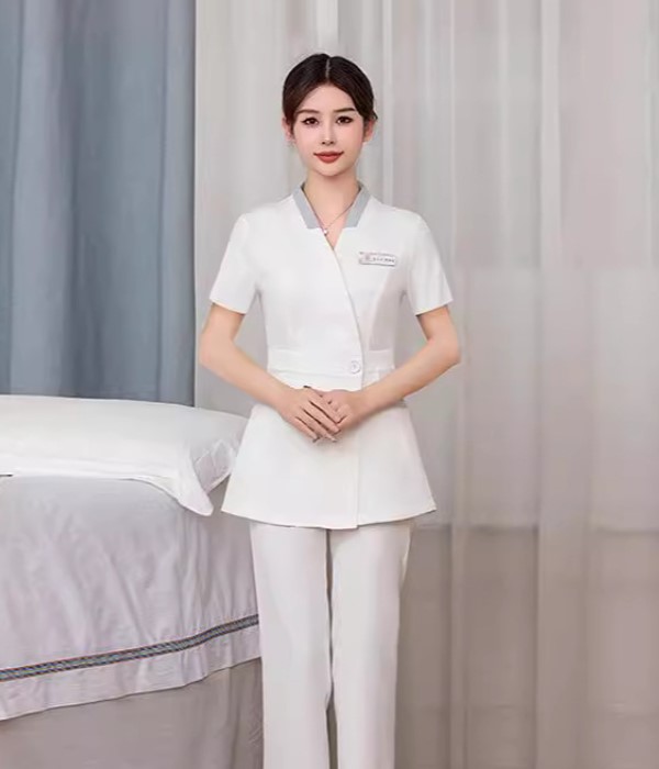 Đồng Phục Spa Màu Trắng