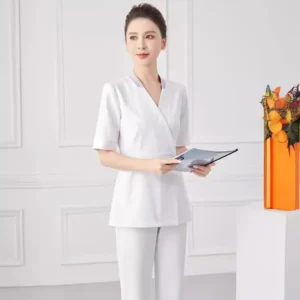 Đồng Phục Spa Màu Trắng