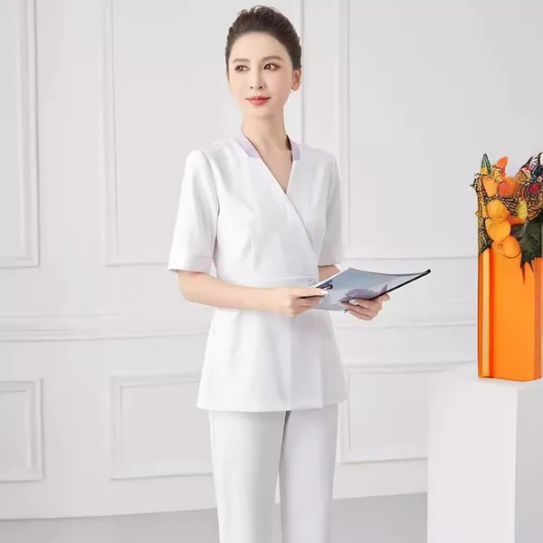 Đồng Phục Spa Màu Trắng