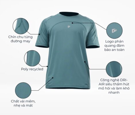 Đồng Phục Thể Thao Vải Thun Dry-Fit