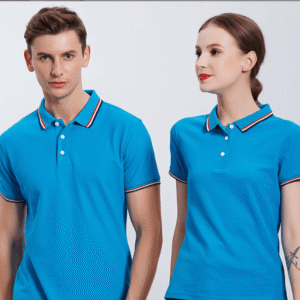 Áo Polo Đồng Phục Phối Bo Tay - Cổ