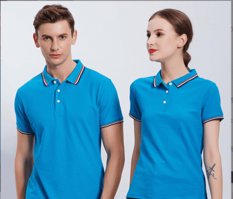 Áo Polo Đồng Phục Phối Bo Tay - Cổ