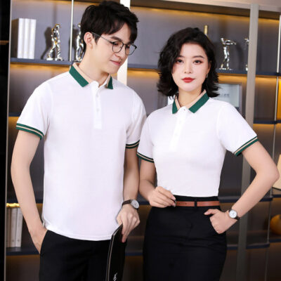 Áo Polo Đồng Phục Phối Bo Tay - Cổ