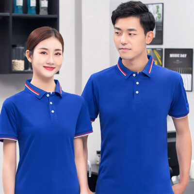 Áo Polo Đồng Phục Phối Sọc Vai