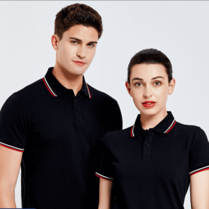 Áo Polo Đồng Phục Phối Sọc Vai