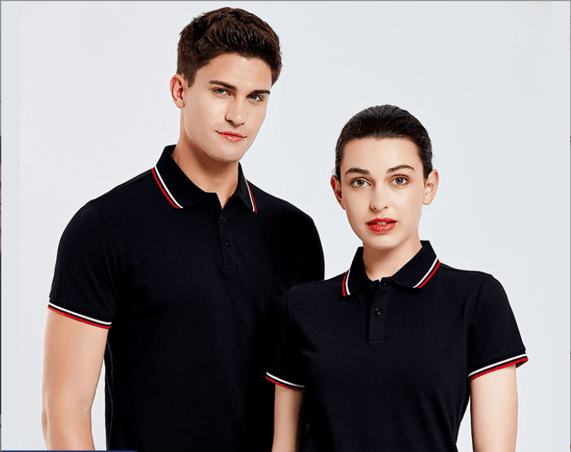 Áo Polo Đồng Phục Phối Sọc Vai