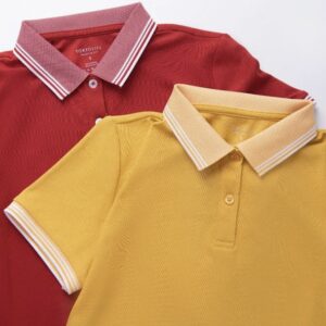 Áo Polo Đồng Phục Phối Sọc Vai