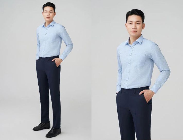 Quần Âu Cao Cấp Xanh Navy