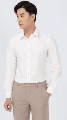 Áo Sơ Mi Đồng Phục Vải Kate Ý