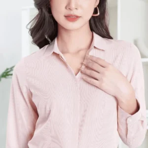 Áo Sơ Mi Đồng Phục Vải Kate Ý