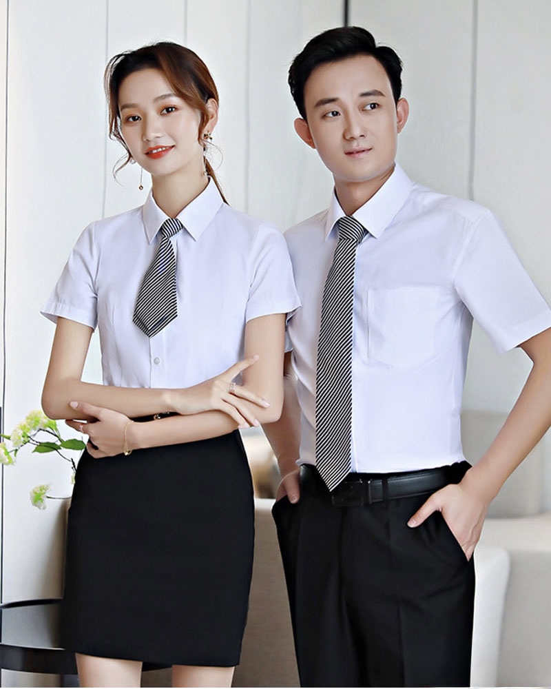 Áo Sơ Mi Đồng Phục Vải Cotton Hàn