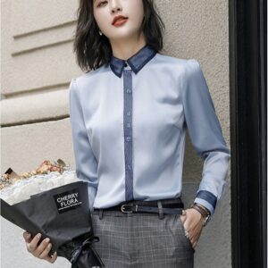 Áo Sơ Mi Đồng Phục Vải Lụa Cao Cấp