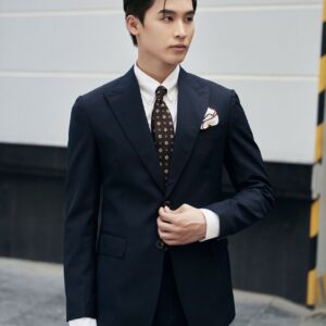 Veston Đồng Phục Vải Wool Pha