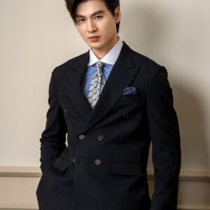 Veston Đồng Phục Vải Wool Pha