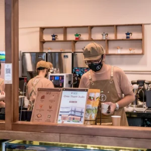 Đồng Phục Cafe Thêu Logo