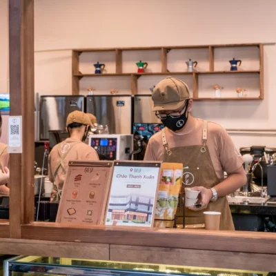 Đồng Phục Cafe Thêu Logo