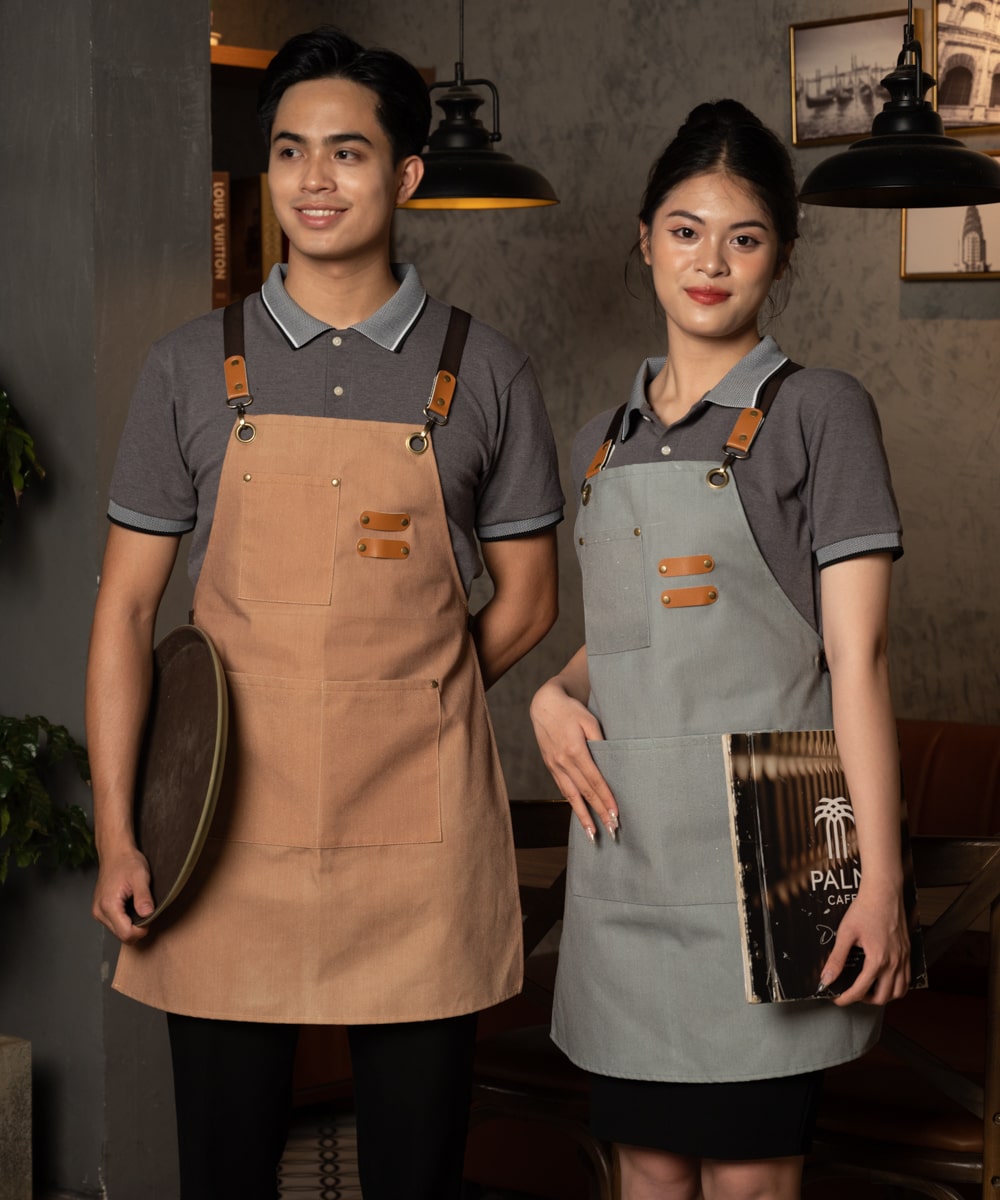 Tạp Dề Đồng Phục Vải Kaki Dày