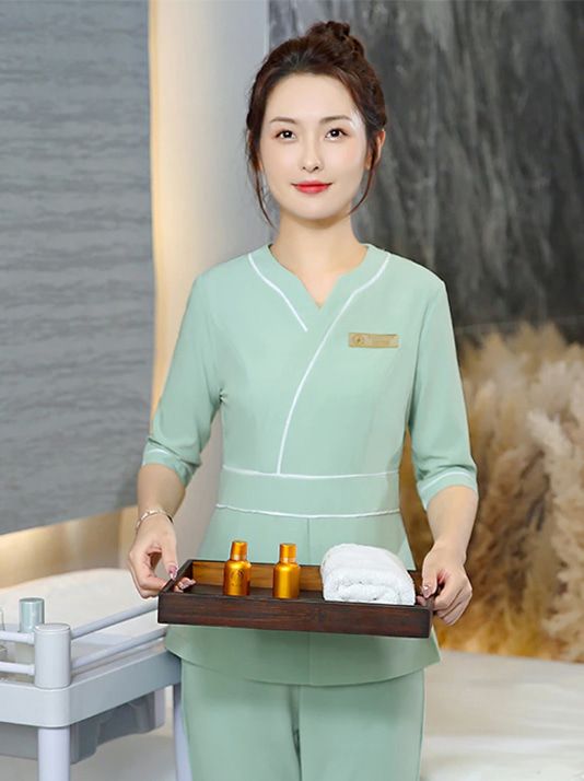 Đồng Phục Spa Màu Xanh Nhạt