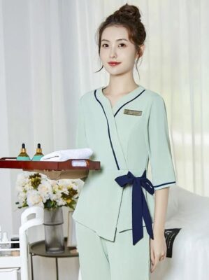 Đồng Phục Spa Màu Xanh Nhạt