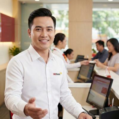 Áo sơ mi đồng phục ngân hàng HD bank