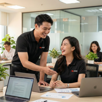 Áo polo đồng phục công ty MSB