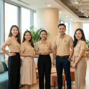 Áo polo đồng phục công ty nestle