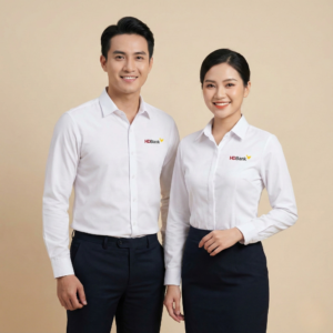 Áo sơ mi đồng phục ngân hàng HD bank