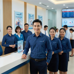 Áo sơ mi đồng phục ngân hàng viettinbank